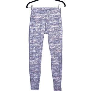 LULULEMON Wunder Under High-Rise Tight 28" Frozen Alpine White Multi Women's 4